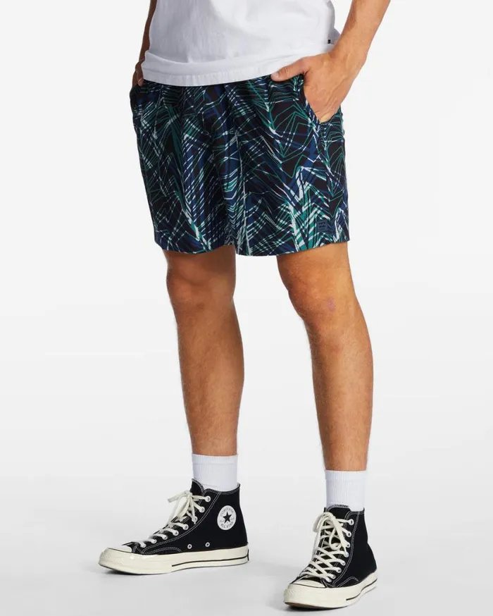 Billabong ADiv Surftrek Elastic Waist Shorts 17034 Space Blue Mens Shorts Billabong ADiv Surftrek Elastic Waist Shorts 17034 Space Blue Mens Shorts