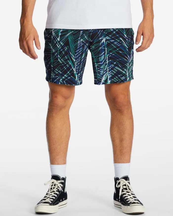 Billabong ADiv Surftrek Elastic Waist Shorts 17034 Space Blue Mens Shorts Billabong ADiv Surftrek Elastic Waist Shorts 17034 Space Blue Mens Shorts