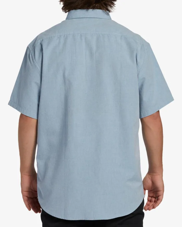 Billabong All Day Short Sleeve Shirt Powder Blue Mens Shirts Billabong All Day Short Sleeve Shirt Powder Blue Mens Shirts