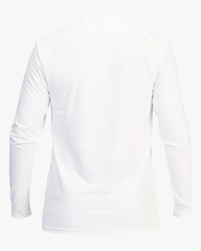 Billabong All Day Wave Loose Fit Long Sleeve Surf Tee White Mens Rashguards and Surf Tees Billabong All Day Wave Loose Fit Long Sleeve Surf Tee White Mens Rashguards and Surf Tees
