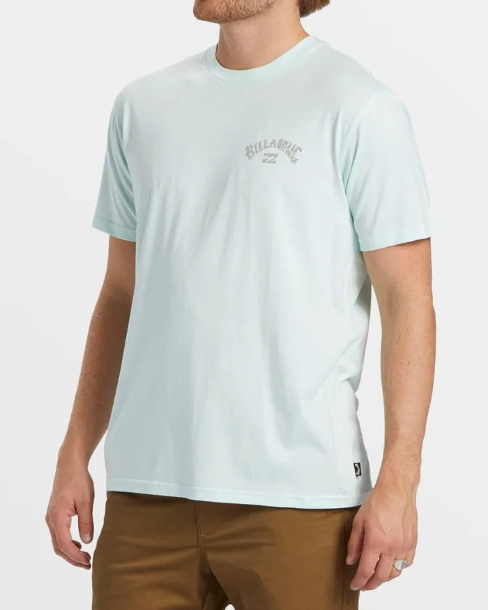 Billabong Arch Fill TShirt Seagrass Mens TShirts Billabong Arch Fill TShirt Seagrass Mens TShirts