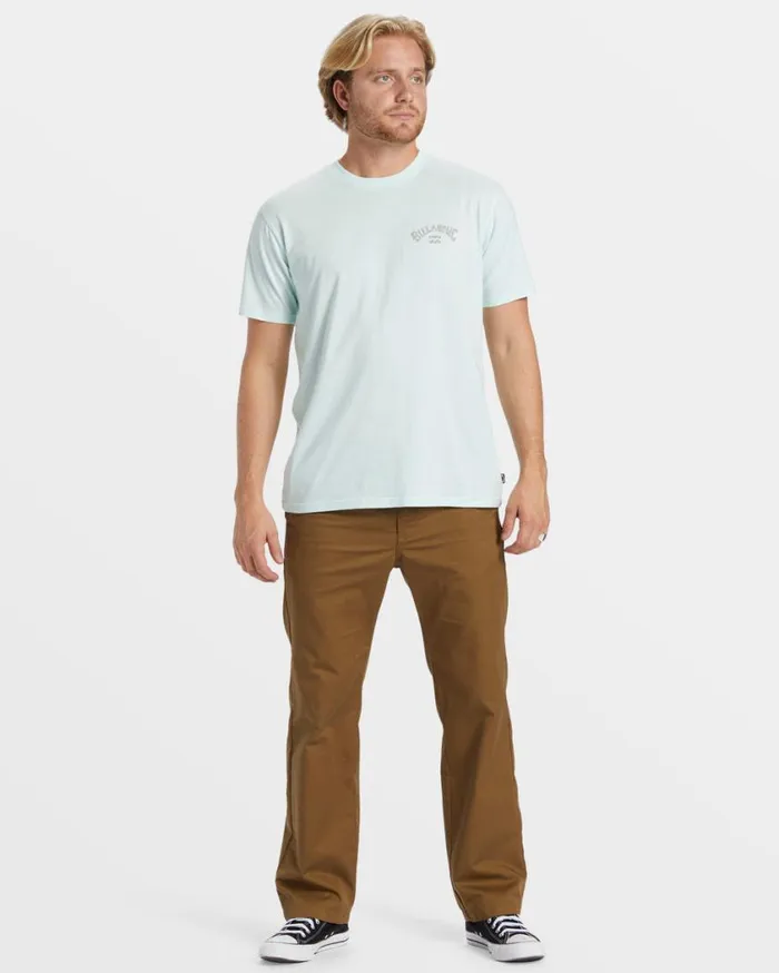 Billabong Arch Fill TShirt Seagrass Mens TShirts Billabong Arch Fill TShirt Seagrass Mens TShirts