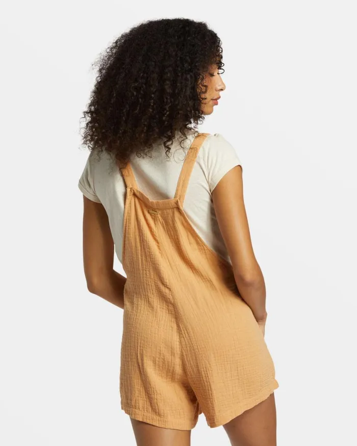 Billabong Beach Crush Romper Baked Clay Womens Shorts Billabong Beach Crush Romper Baked Clay Womens Shorts