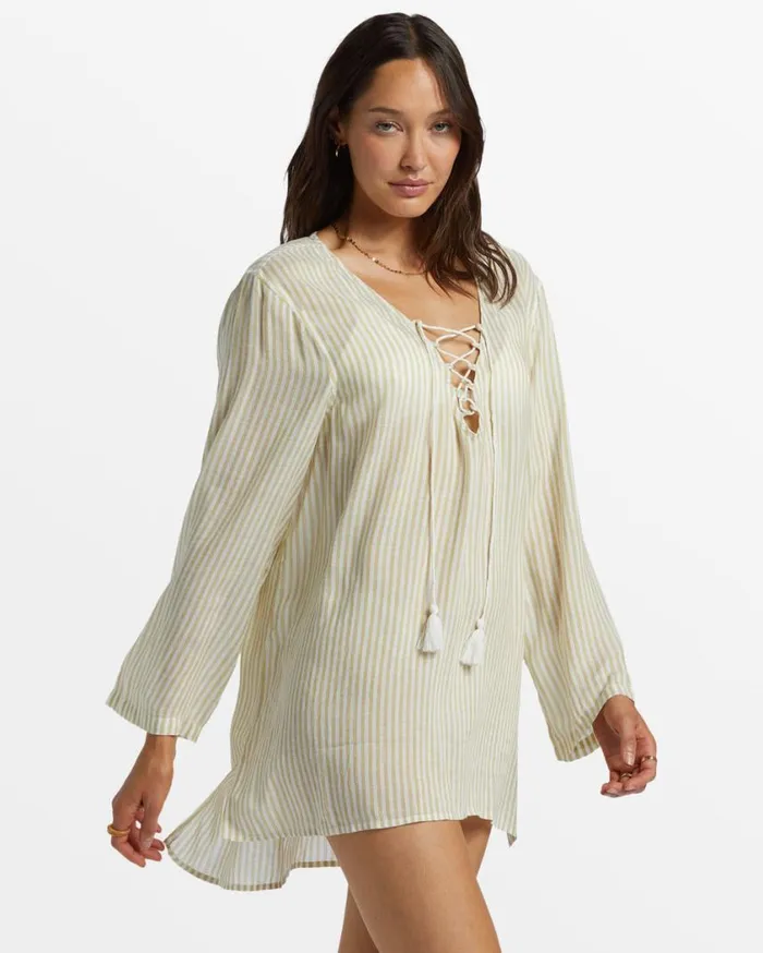 Billabong Blue Skies Beach Mini Dress Moss Joy Womens Dresses Billabong Blue Skies Beach Mini Dress Moss Joy Womens Dresses
