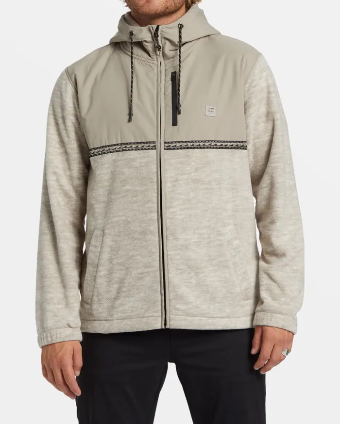 Billabong Boundary Lite ZipUp Hoodie Oatmeal Heather Mens Hoodies and Fleece Billabong Boundary Lite ZipUp Hoodie Oatmeal Heather Mens Hoodies and Fleece
