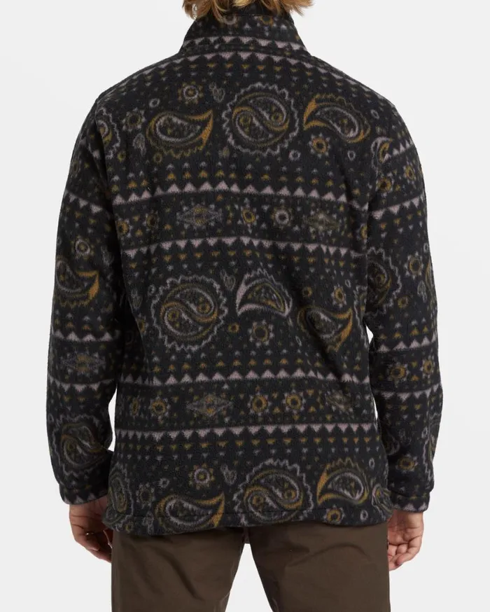 Billabong Boundary Polar Fleece Half Zip Pullover Black Mens Hoodies and Fleece Billabong Boundary Polar Fleece Half Zip Pullover Black Mens Hoodies and Fleece
