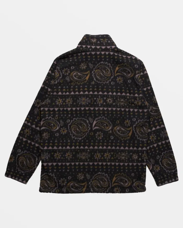 Billabong Boundary Polar Fleece Half Zip Pullover Black Mens Hoodies and Fleece Billabong Boundary Polar Fleece Half Zip Pullover Black Mens Hoodies and Fleece