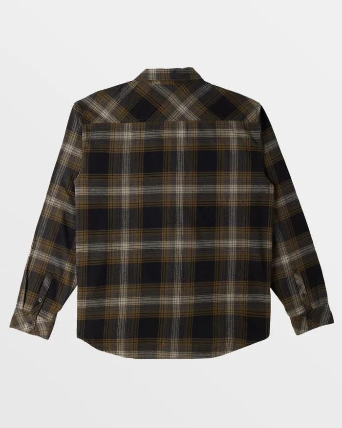 Billabong Coastline Long Sleeve Flannel Shirt Military Mens Shirts Billabong Coastline Long Sleeve Flannel Shirt Military Mens Shirts