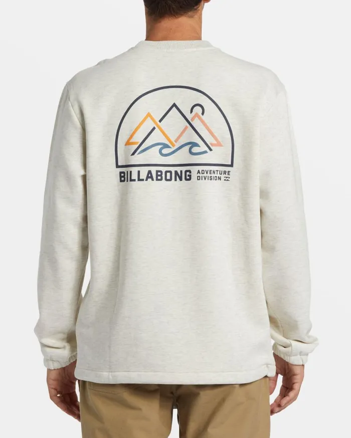 Billabong Compass Crewneck Sweatshirt Oatmeal Heather Mens Hoodies and Fleece Billabong Compass Crewneck Sweatshirt Oatmeal Heather Mens Hoodies and Fleece