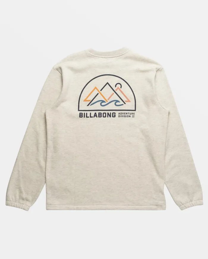 Billabong Compass Crewneck Sweatshirt Oatmeal Heather Mens Hoodies and Fleece Billabong Compass Crewneck Sweatshirt Oatmeal Heather Mens Hoodies and Fleece