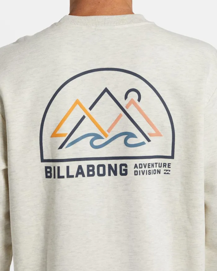 Billabong Compass Crewneck Sweatshirt Oatmeal Heather Mens Hoodies and Fleece Billabong Compass Crewneck Sweatshirt Oatmeal Heather Mens Hoodies and Fleece