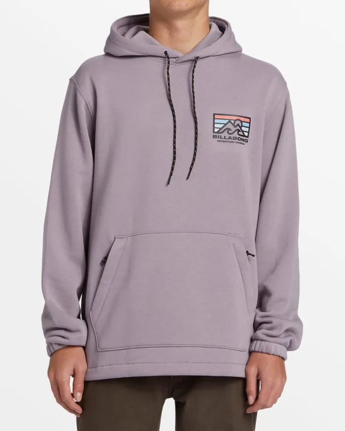 Billabong Compass Hoodie Purple Ash Mens Hoodies and Fleece