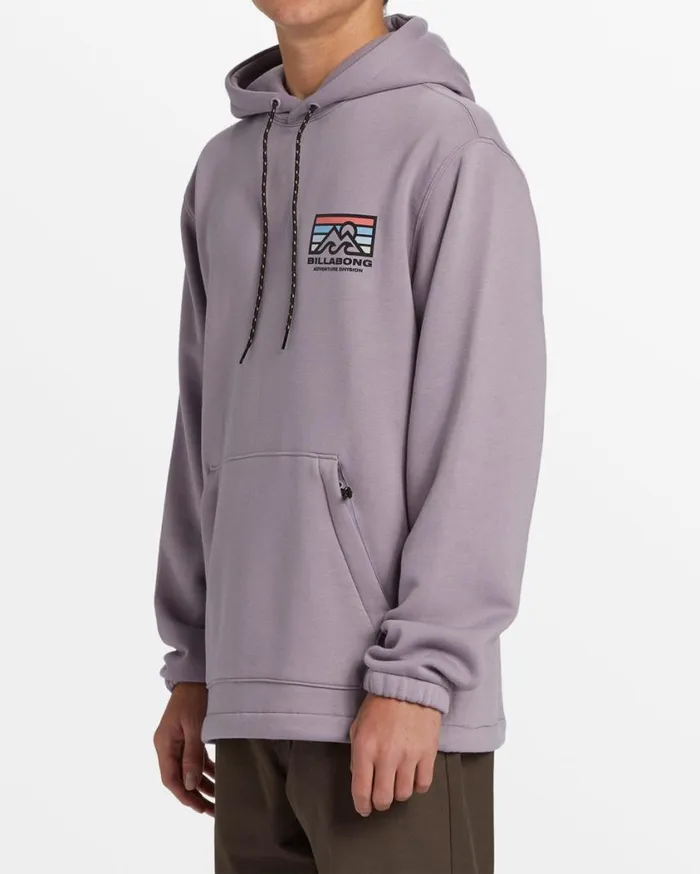 Billabong Compass Hoodie Purple Ash Mens Hoodies and Fleece