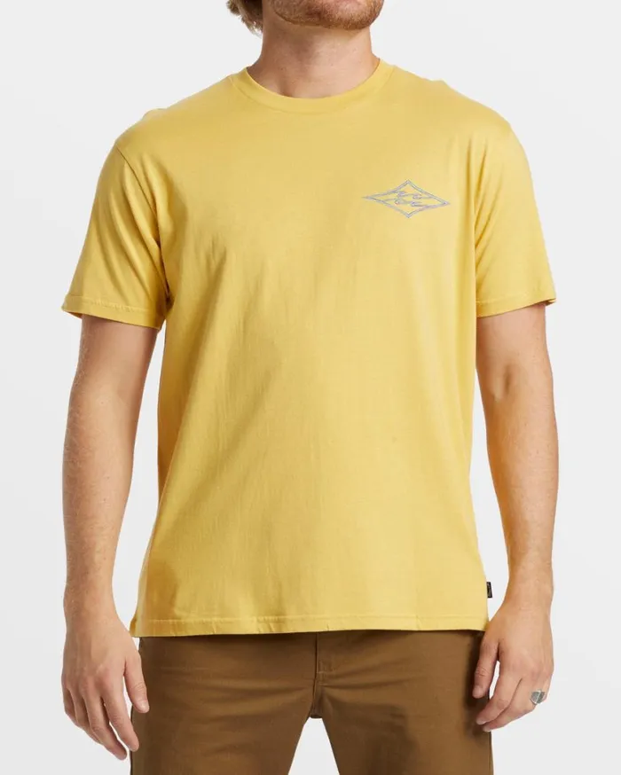 Billabong Crayon Wave TShirt Sunny Mens TShirts Billabong Crayon Wave TShirt Sunny Mens TShirts
