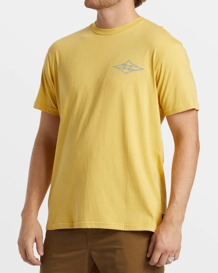 Billabong Crayon Wave TShirt Sunny Mens TShirts Billabong Crayon Wave TShirt Sunny Mens TShirts