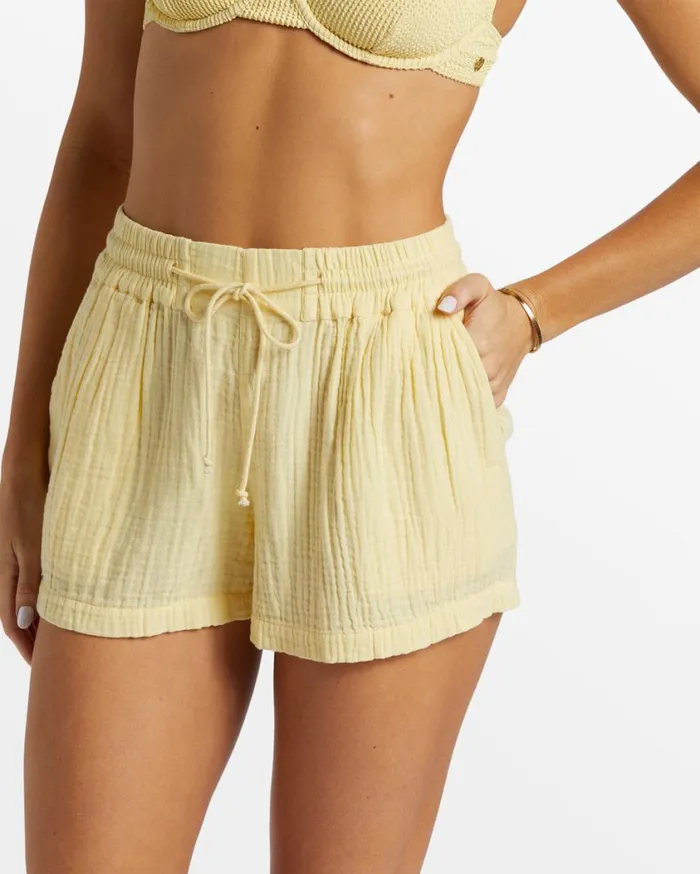 Billabong Day Tripper Shorts Mellow Yellow Womens Shorts Billabong Day Tripper Shorts Mellow Yellow Womens Shorts