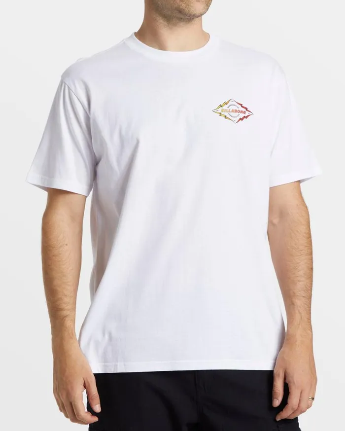 Billabong Diamond Spear TShirt White Mens TShirts Billabong Diamond Spear TShirt White Mens TShirts