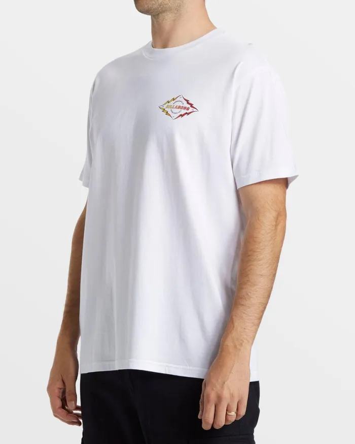 Billabong Diamond Spear TShirt White Mens TShirts Billabong Diamond Spear TShirt White Mens TShirts