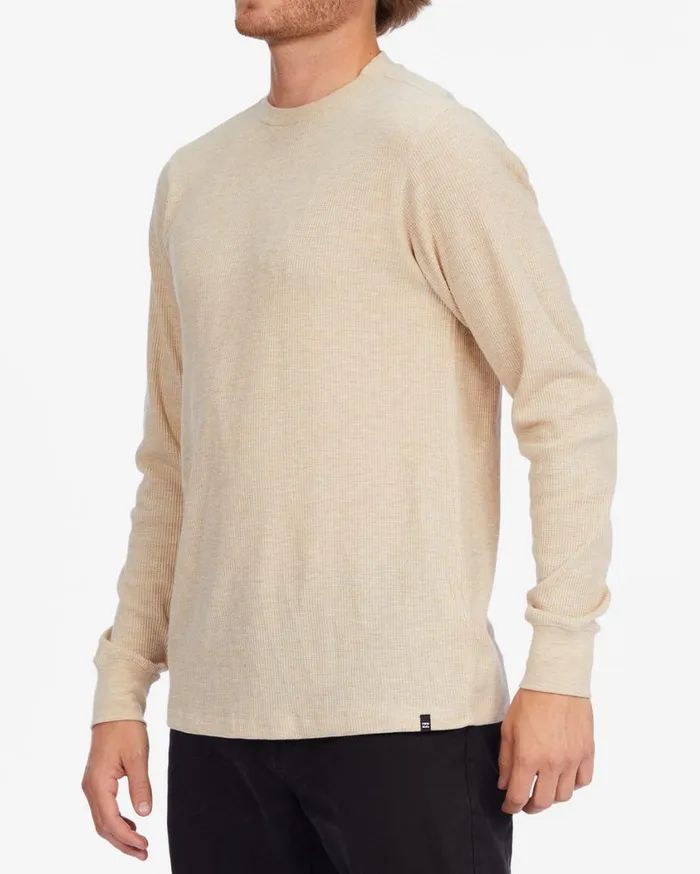 Billabong Essential Long Sleeve Thermal Sand Heather Mens Shirts
