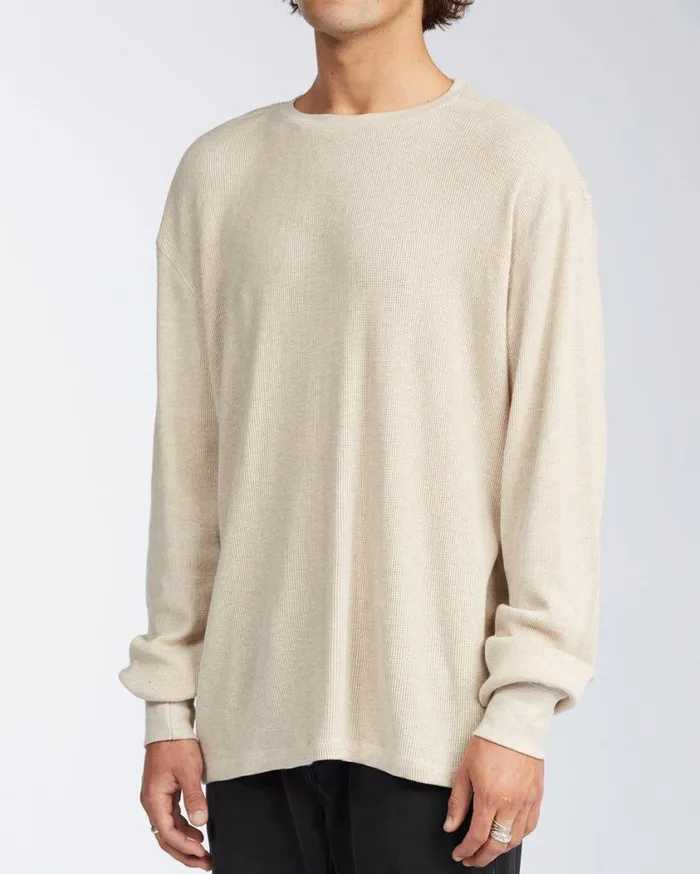 Billabong Essential Long Sleeve Thermal Sand Heather Mens Shirts