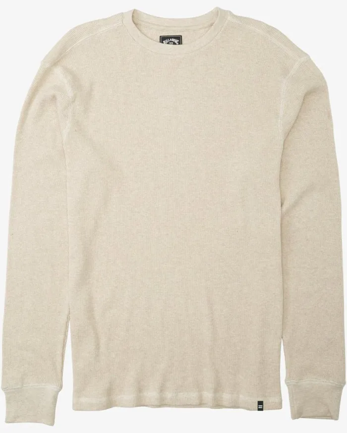 Billabong Essential Long Sleeve Thermal Sand Heather Mens Shirts
