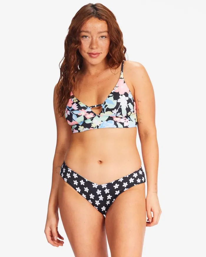 Billabong Feelin Tropical VNeck Cami Reversible Bikini Top Multi Womens Bikinis Billabong Feelin Tropical VNeck Cami Reversible Bikini Top Multi Womens Bikinis
