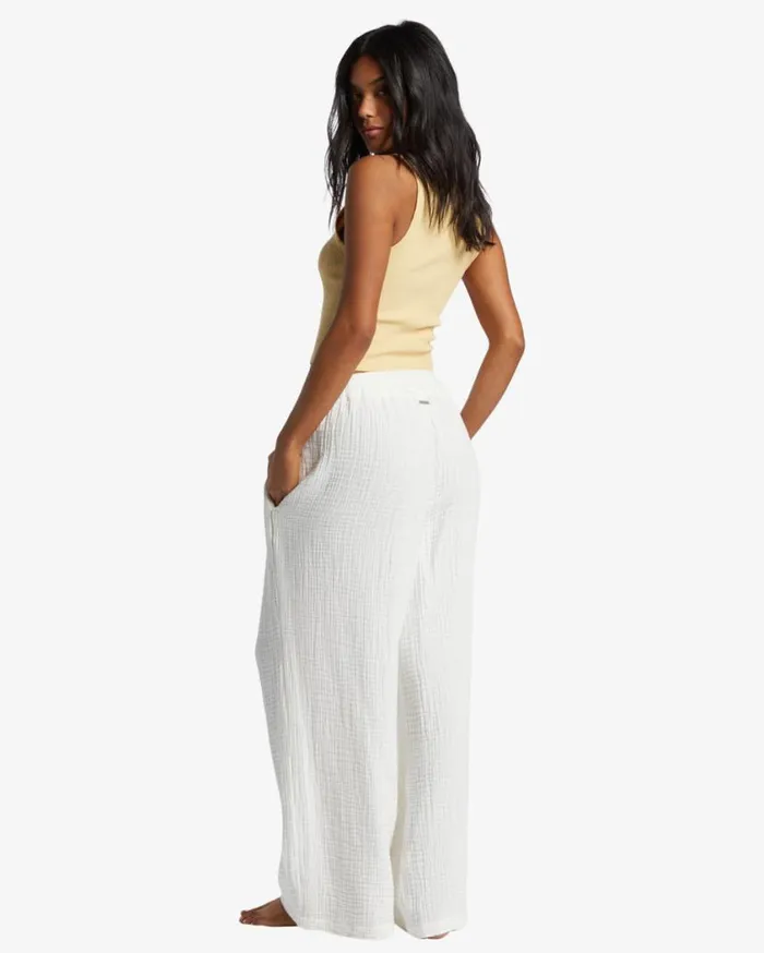 Billabong Follow Me Pant 2 Pants Salt Crystal Womens Jeans and Pants Billabong Follow Me Pant 2 Pants Salt Crystal Womens Jeans and Pants