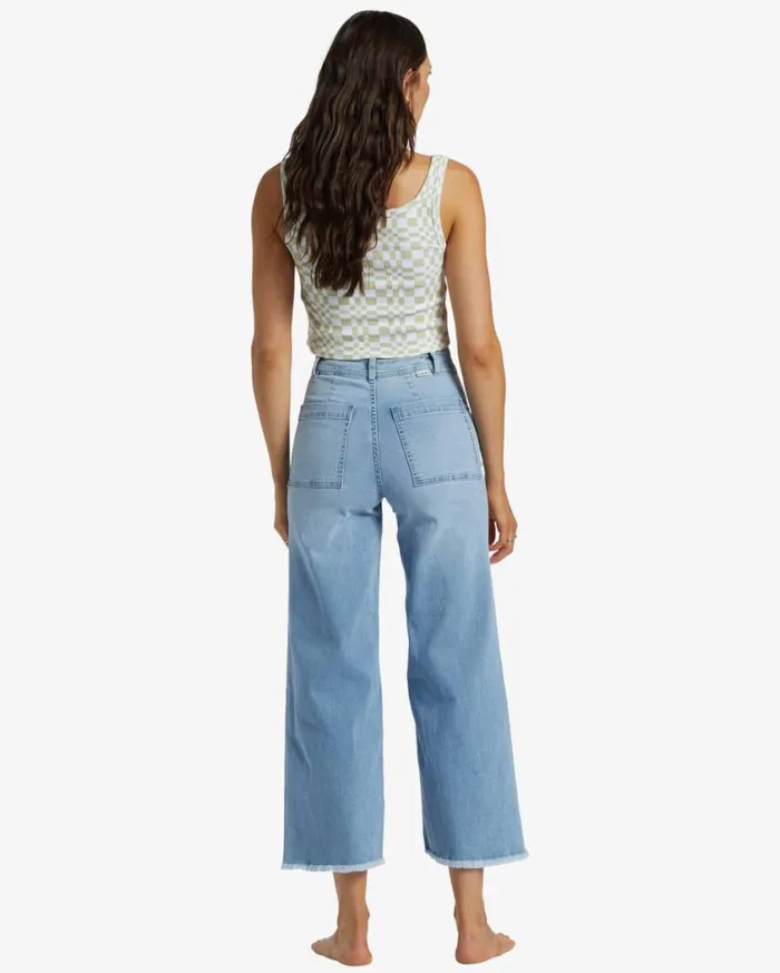 Billabong Free Fall Indigo WideLeg Jeans Surf Spray Womens Jeans and Pants Billabong Free Fall Indigo WideLeg Jeans Surf Spray Womens Jeans and Pants