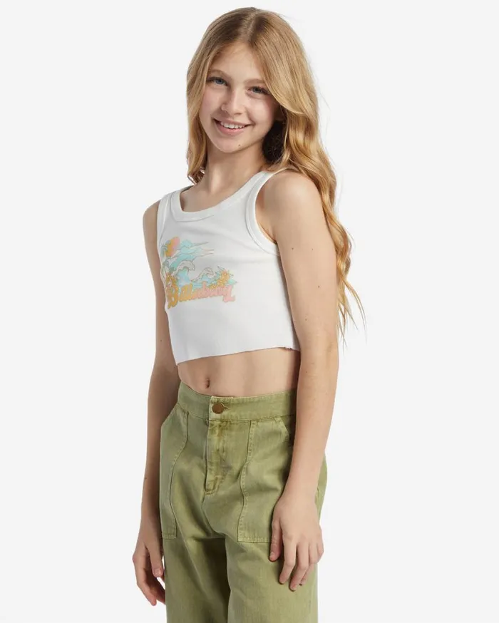 Billabong Girls Sweet Waves TShirt Salt Crystal Womens Girls039 Tops and Tees