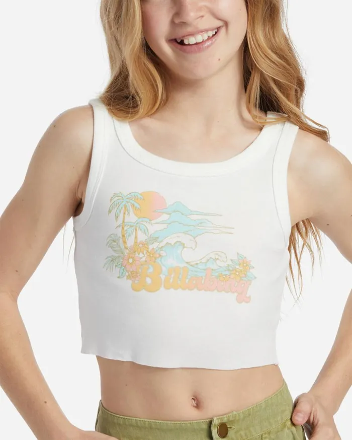 Billabong Girls Sweet Waves TShirt Salt Crystal Womens Girls039 Tops and Tees
