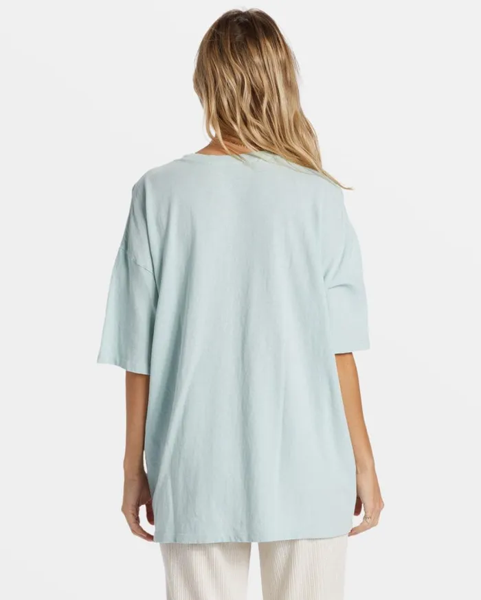 Billabong Head In The Clouds TShirt Sea Fog Womens Graphic Tees and Tanks Billabong Head In The Clouds TShirt Sea Fog Womens Graphic Tees and Tanks
