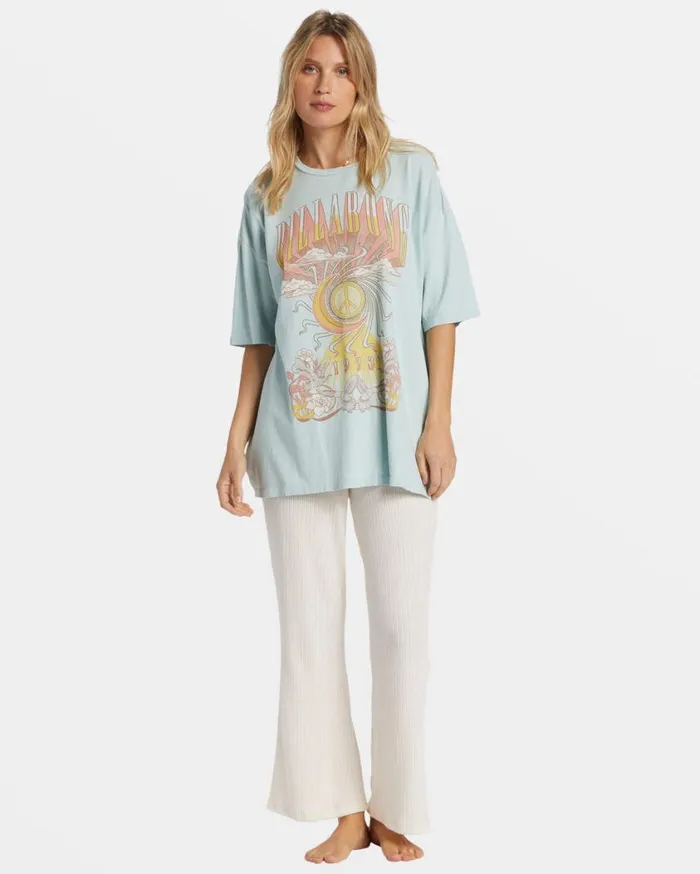 Billabong Head In The Clouds TShirt Sea Fog Womens Graphic Tees and Tanks Billabong Head In The Clouds TShirt Sea Fog Womens Graphic Tees and Tanks