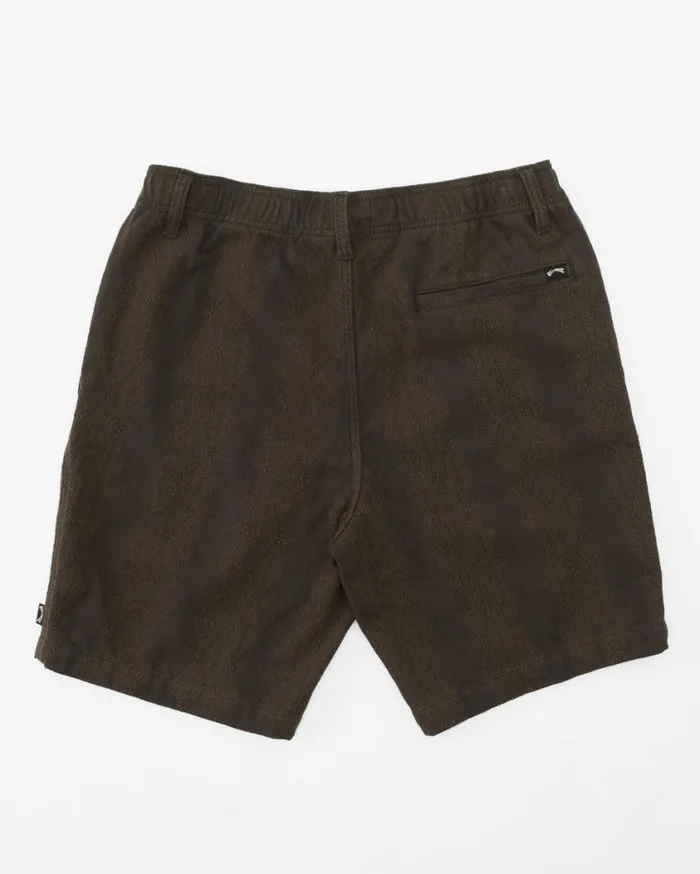 Billabong Larry Jacquard 19034 Elastic Shorts Charcoal Mens Shorts Billabong Larry Jacquard 19034 Elastic Shorts Charcoal Mens Shorts