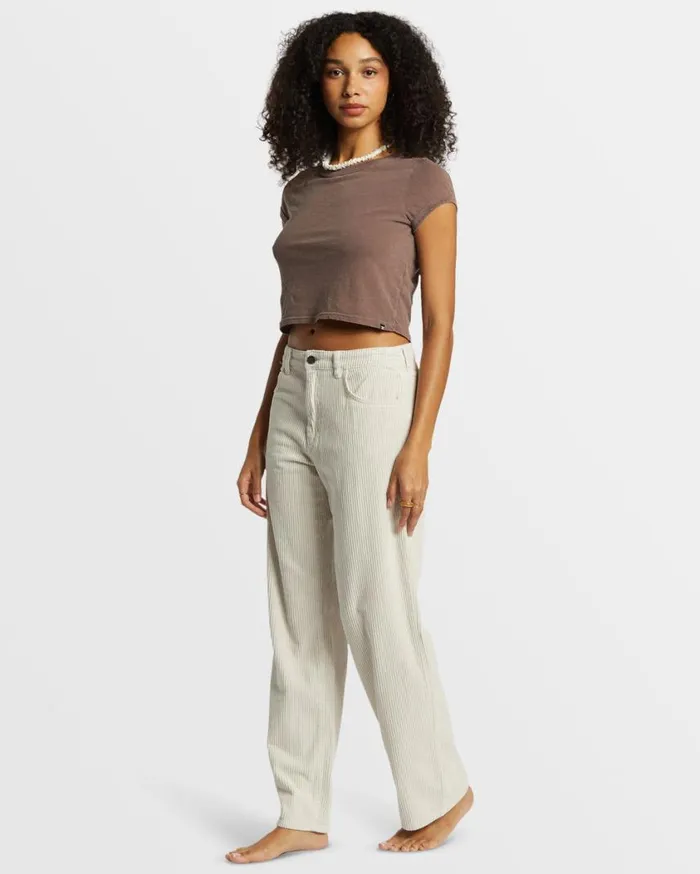 Billabong Midtown StraightLeg Corduroy Pant Moonlight Womens Jeans and Pants Billabong Midtown StraightLeg Corduroy Pant Moonlight Womens Jeans and Pants