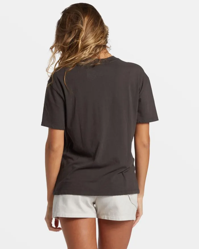 Billabong Paradise Is Here TShirt Off Black Womens Tops Billabong Paradise Is Here TShirt Off Black Womens Tops