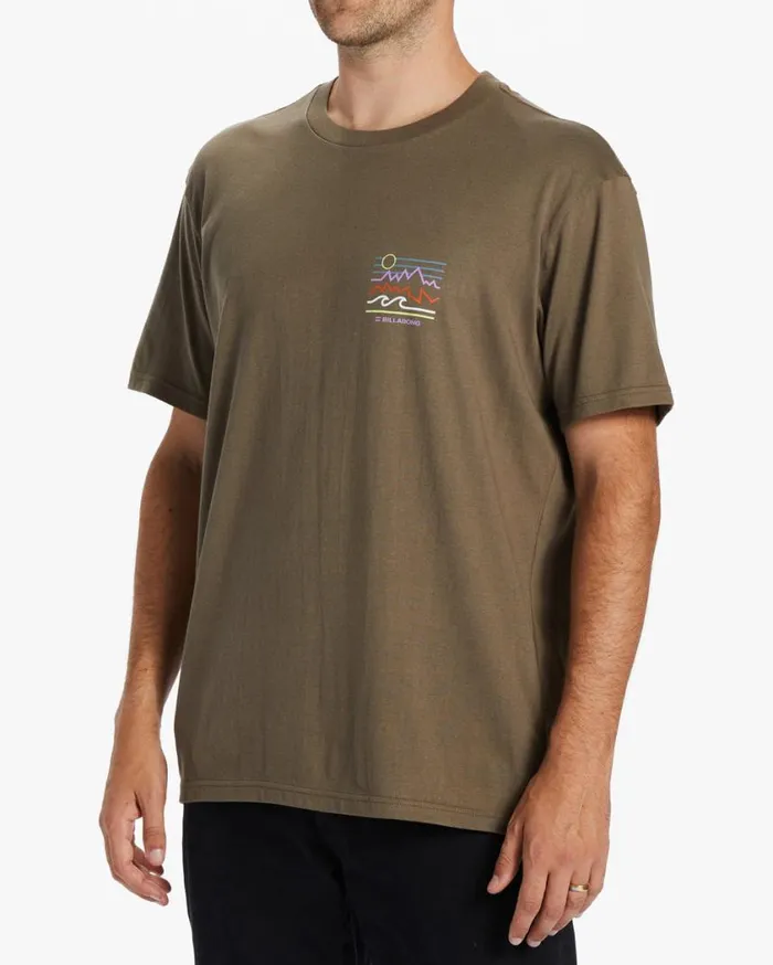 Billabong Peak TShirt Bark Mens TShirts Billabong Peak TShirt Bark Mens TShirts