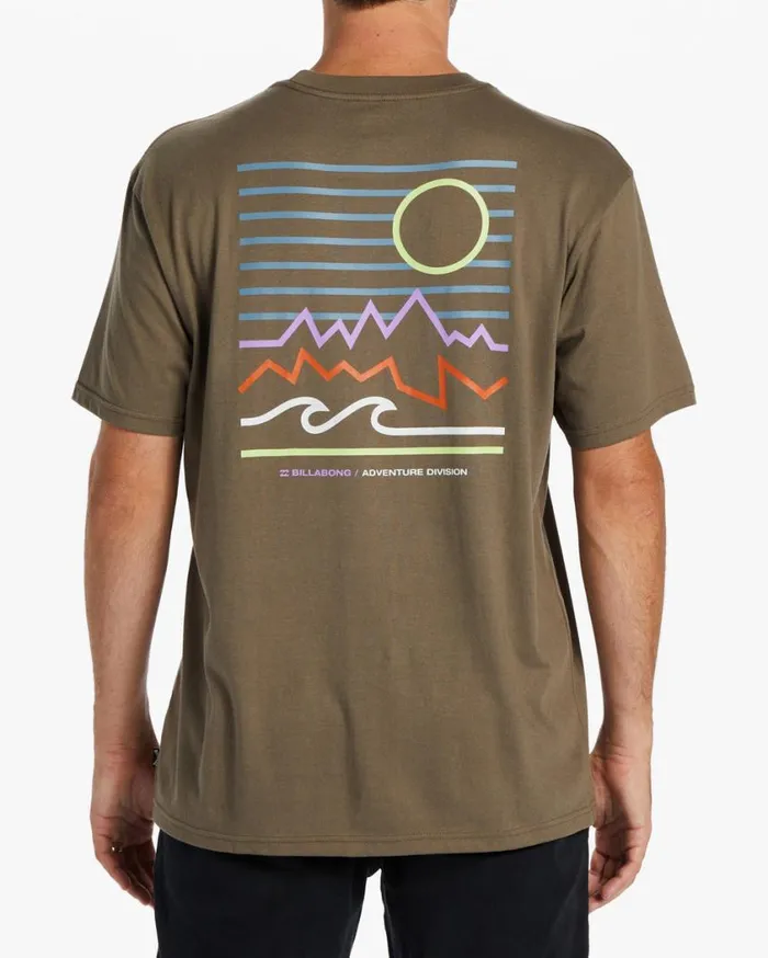 Billabong Peak TShirt Bark Mens TShirts Billabong Peak TShirt Bark Mens TShirts