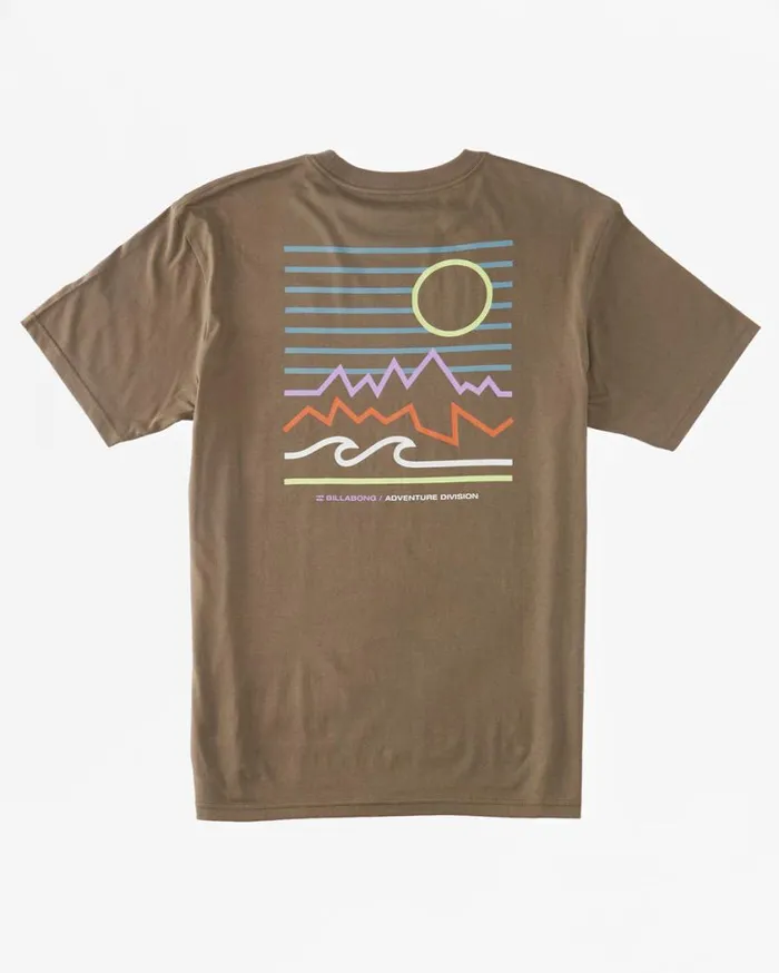 Billabong Peak TShirt Bark Mens TShirts Billabong Peak TShirt Bark Mens TShirts