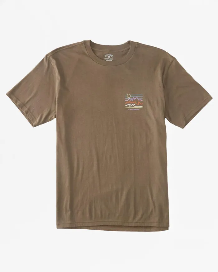 Billabong Peak TShirt Bark Mens TShirts Billabong Peak TShirt Bark Mens TShirts