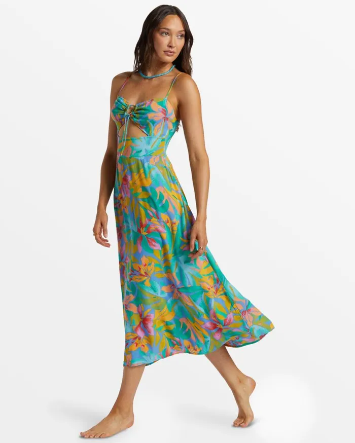 Billabong Red Hot CutOut Midi Dress Marina Womens Dresses Billabong Red Hot CutOut Midi Dress Marina Womens Dresses