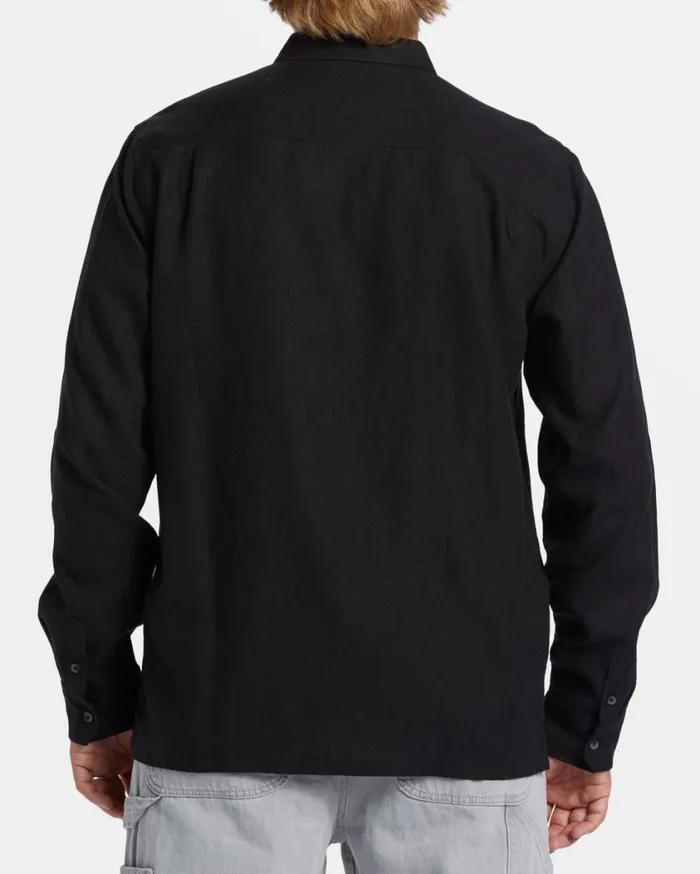 Billabong Ricardo Long Sleeve Shirt Black Mens Shirts Billabong Ricardo Long Sleeve Shirt Black Mens Shirts