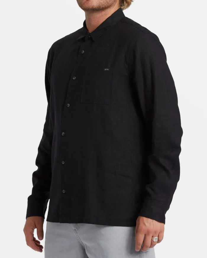 Billabong Ricardo Long Sleeve Shirt Black Mens Shirts Billabong Ricardo Long Sleeve Shirt Black Mens Shirts