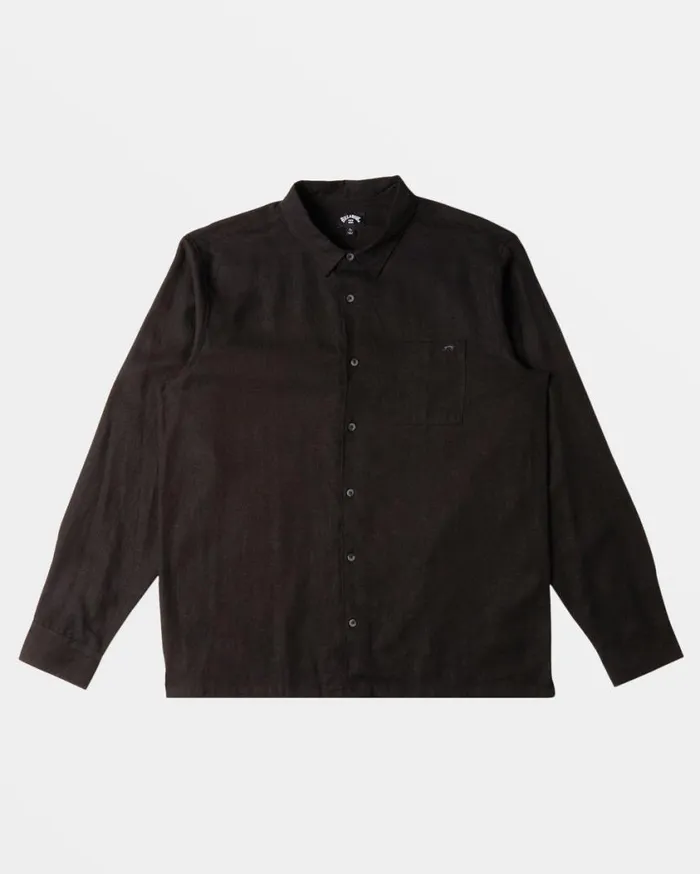 Billabong Ricardo Long Sleeve Shirt Black Mens Shirts Billabong Ricardo Long Sleeve Shirt Black Mens Shirts