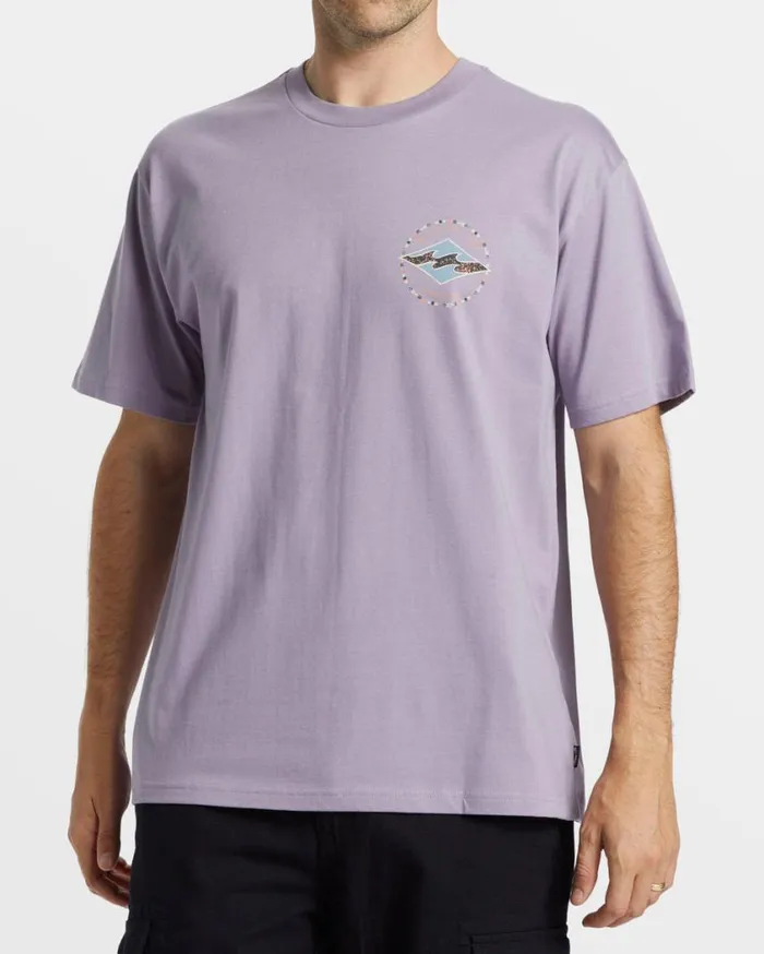 Billabong Rotor Diamond TShirt Purple Ash Mens TShirts Billabong Rotor Diamond TShirt Purple Ash Mens TShirts