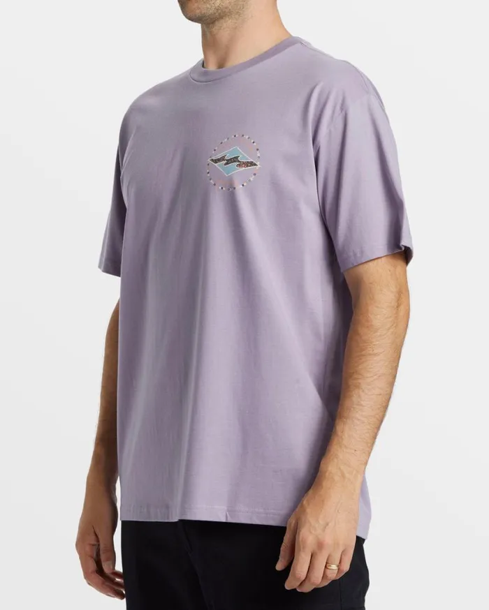 Billabong Rotor Diamond TShirt Purple Ash Mens TShirts Billabong Rotor Diamond TShirt Purple Ash Mens TShirts