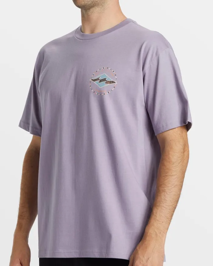 Billabong Rotor Diamond TShirt Purple Ash Mens TShirts Billabong Rotor Diamond TShirt Purple Ash Mens TShirts