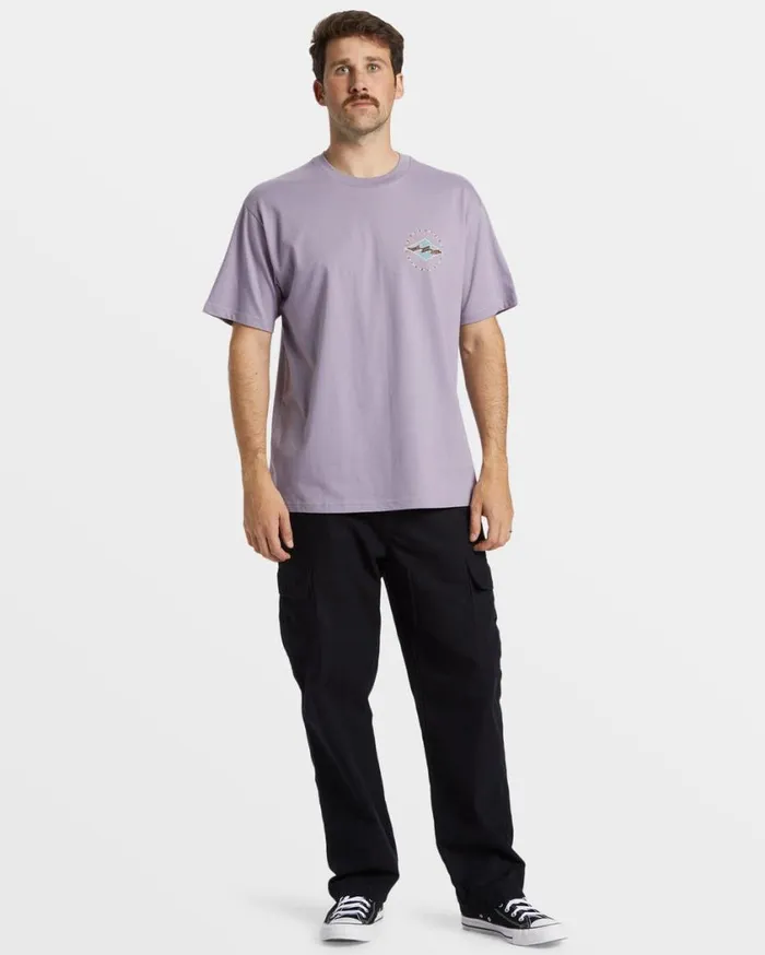 Billabong Rotor Diamond TShirt Purple Ash Mens TShirts Billabong Rotor Diamond TShirt Purple Ash Mens TShirts