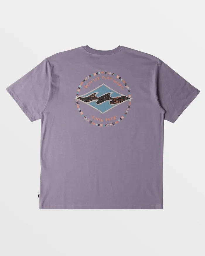 Billabong Rotor Diamond TShirt Purple Ash Mens TShirts Billabong Rotor Diamond TShirt Purple Ash Mens TShirts