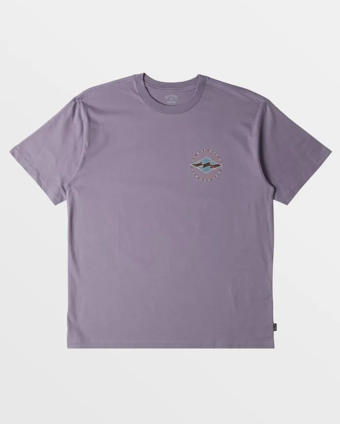 Billabong Rotor Diamond TShirt Purple Ash Mens TShirts Billabong Rotor Diamond TShirt Purple Ash Mens TShirts