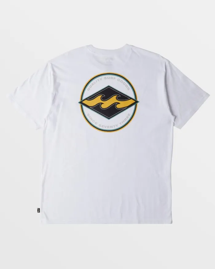 Billabong Rotor Diamond TShirt White Mens TShirts Billabong Rotor Diamond TShirt White Mens TShirts